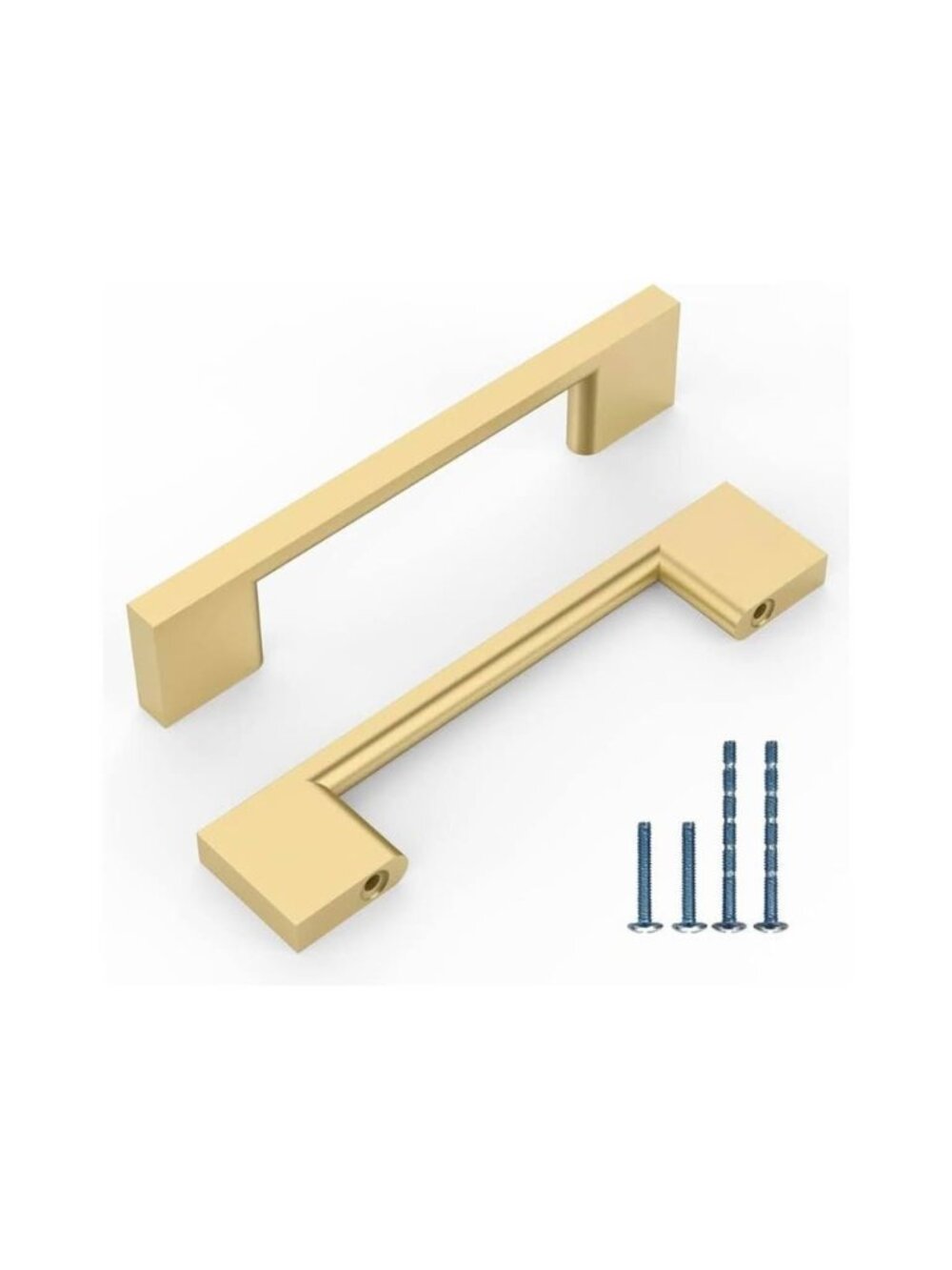 NEW 10 Pack Brushed Gold Cabinet Pulls 3-3/4 inch(96mm) Hole Centers